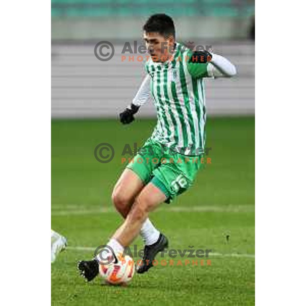 Svit Seslar of Olimpija during Prva Liga Telemach 2022-2023 football match between Olimpija and Celje in SRC Stozice, Ljubljana, Slovenia on December 1, 2022