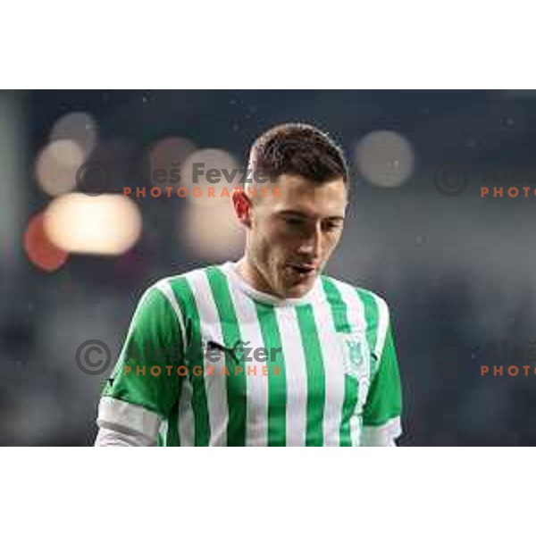 Mario Kvesic in action during Prva Liga Telemach 2022-2023 football match between Olimpija and Celje in SRC Stozice, Ljubljana, Slovenia on December 1, 2022