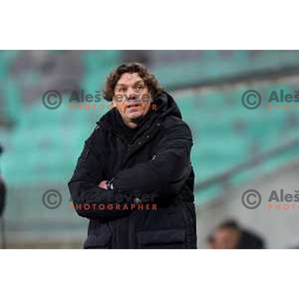 Roman Pylypchuk, head coach of Celje during Prva Liga Telemach 2022-2023 football match between Olimpija and Celje in SRC Stozice, Ljubljana, Slovenia on December 1, 2022