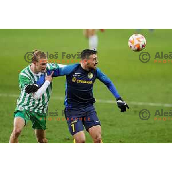 Aljosa Matko in action during Prva Liga Telemach 2022-2023 football match between Olimpija and Celje in SRC Stozice, Ljubljana, Slovenia on December 1, 2022