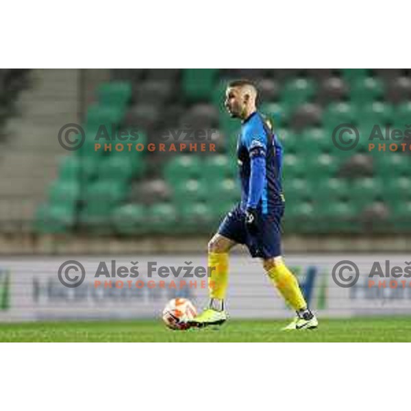 Nino Kouter of Celje in action during Prva Liga Telemach 2022-2023 football match between Olimpija and Celje in SRC Stozice, Ljubljana, Slovenia on December 1, 2022 