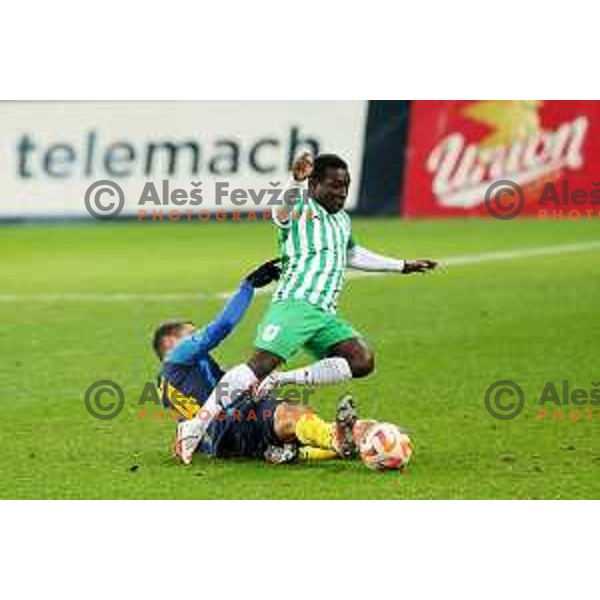 Aldair Balde in action during Prva Liga Telemach 2022-2023 football match between Olimpija and Celje in SRC Stozice, Ljubljana, Slovenia on December 1, 2022