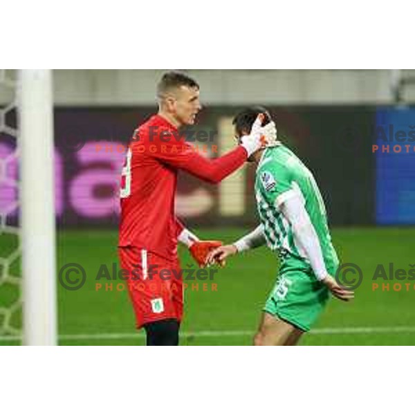 Matevz Vidovsek of Olimpija during Prva Liga Telemach 2022-2023 football match between Olimpija and Celje in SRC Stozice, Ljubljana, Slovenia on December 1, 2022 