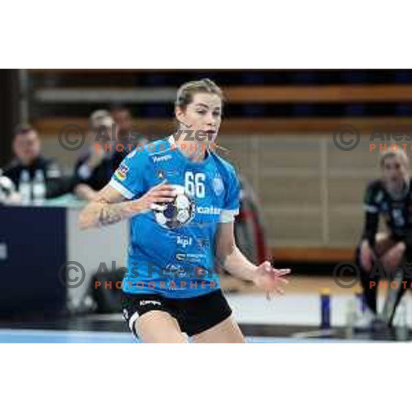 Aleksandra Rosiak in action during EHF Champions league Women handball match between Krim Mercator (SLO) and Odense (DEN) in Ljubljana, Slovenia on December 4, 2022 