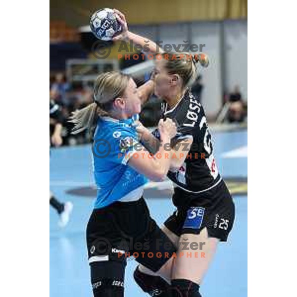 Barbara Lazovic in action during EHF Champions league Women handball match between Krim Mercator (SLO) and Odense (DEN) in Ljubljana, Slovenia on December 4, 2022 