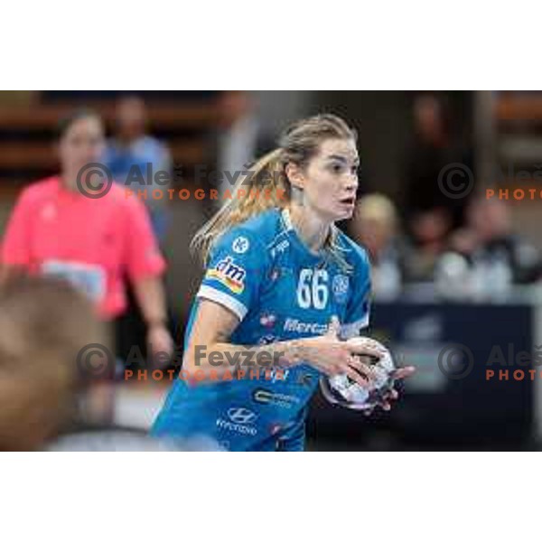 Aleksandra Rosiak in action during EHF Champions league Women handball match between Krim Mercator (SLO) and Odense (DEN) in Ljubljana, Slovenia on December 4, 2022 