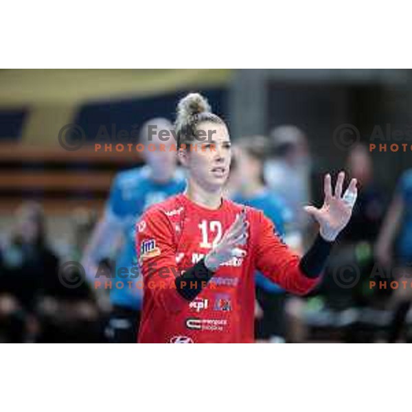 Barbara Arenhart in action during EHF Champions league Women handball match between Krim Mercator (SLO) and Odense (DEN) in Ljubljana, Slovenia on December 4, 2022 