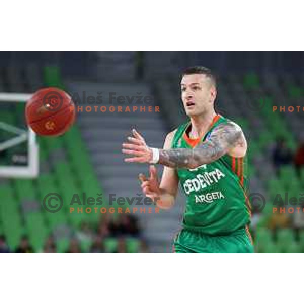 in action during 7days EuroCup 2022-2023 regular season match between Cedevita Olimpija (SLO) and Ratiopharm Ulm (GER) in Stozice Arena, Ljubljana, Slovenia on December 6, 2022