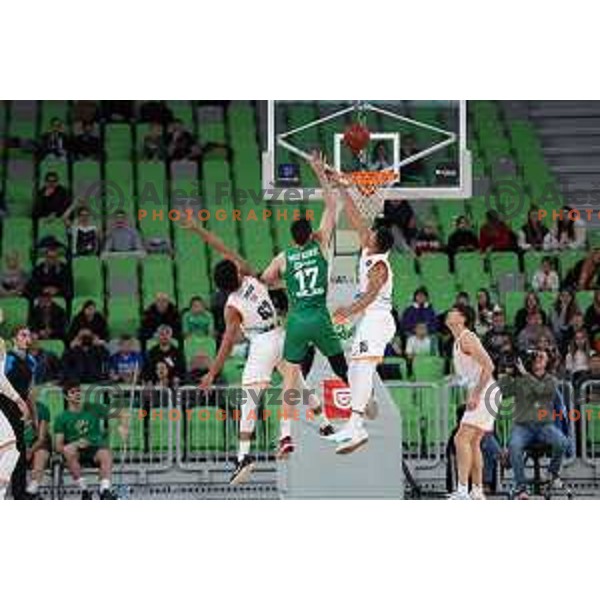 in action during 7days EuroCup 2022-2023 regular season match between Cedevita Olimpija (SLO) and Ratiopharm Ulm (GER) in Stozice Arena, Ljubljana, Slovenia on December 6, 2022