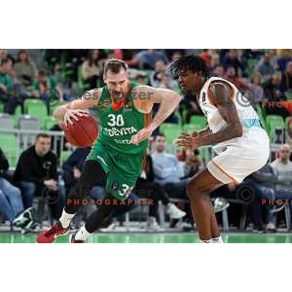 Zoran Dragic in action during 7days EuroCup 2022-2023 regular season match between Cedevita Olimpija (SLO) and Ratiopharm Ulm (GER) in Stozice Arena, Ljubljana, Slovenia on December 6, 2022