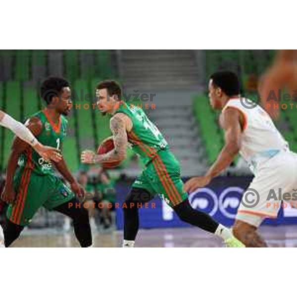 in action during 7days EuroCup 2022-2023 regular season match between Cedevita Olimpija (SLO) and Ratiopharm Ulm (GER) in Stozice Arena, Ljubljana, Slovenia on December 6, 2022