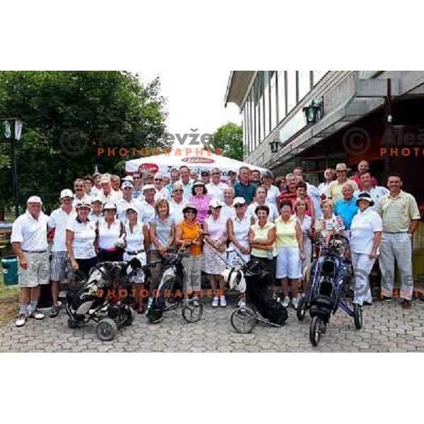 Participants of golf tournament of Slovenian- Italian Friendship, played in Lipica 12.7.2008. Photo by Ales Fevzer 