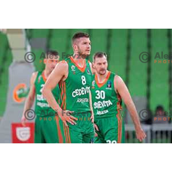 in action during 7days EuroCup 2022-2023 regular season match between Cedevita Olimpija (SLO) and Ratiopharm Ulm (GER) in Stozice Arena, Ljubljana, Slovenia on December 6, 2022