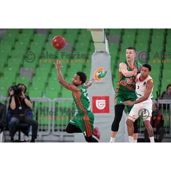 in action during 7days EuroCup 2022-2023 regular season match between Cedevita Olimpija (SLO) and Ratiopharm Ulm (GER) in Stozice Arena, Ljubljana, Slovenia on December 6, 2022