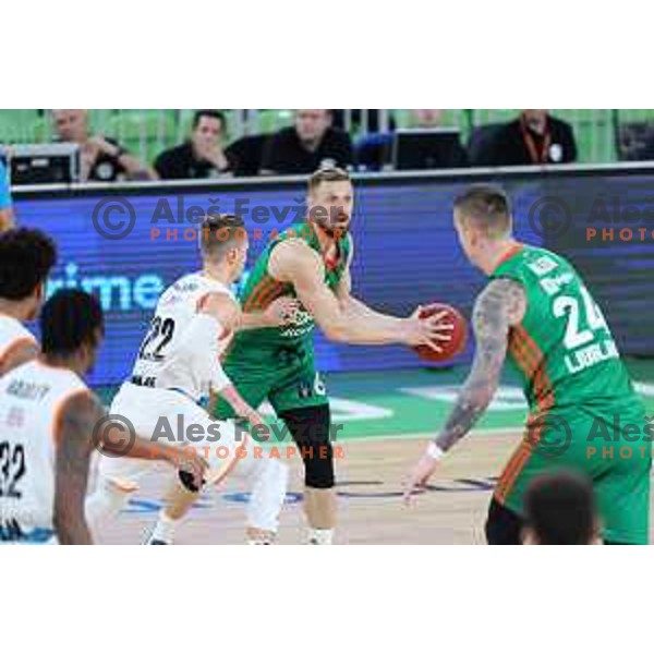 in action during 7days EuroCup 2022-2023 regular season match between Cedevita Olimpija (SLO) and Ratiopharm Ulm (GER) in Stozice Arena, Ljubljana, Slovenia on December 6, 2022