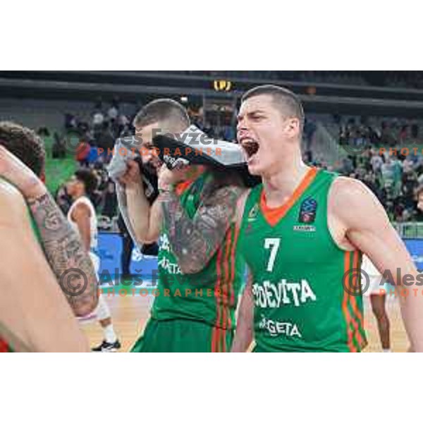 Amar Alibegovic in action during 7days EuroCup 2022-2023 regular season match between Cedevita Olimpija (SLO) and Ratiopharm Ulm (GER) in Stozice Arena, Ljubljana, Slovenia on December 6, 2022