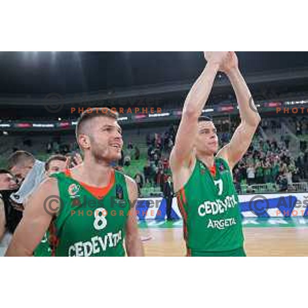 Amar Alibegovic in action during 7days EuroCup 2022-2023 regular season match between Cedevita Olimpija (SLO) and Ratiopharm Ulm (GER) in Stozice Arena, Ljubljana, Slovenia on December 6, 2022