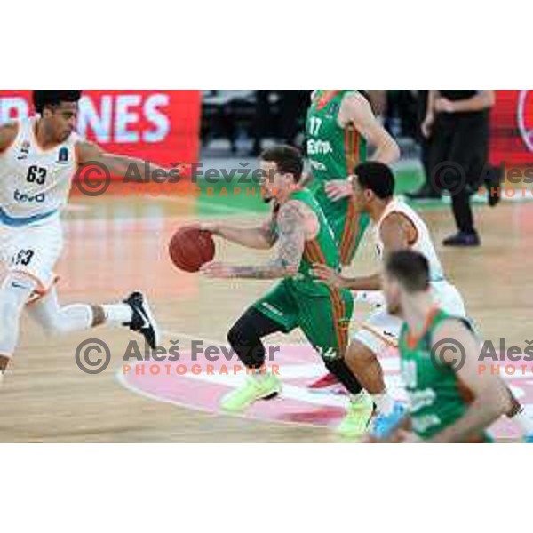 in action during 7days EuroCup 2022-2023 regular season match between Cedevita Olimpija (SLO) and Ratiopharm Ulm (GER) in Stozice Arena, Ljubljana, Slovenia on December 6, 2022