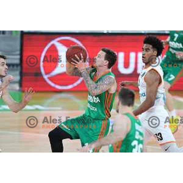 in action during 7days EuroCup 2022-2023 regular season match between Cedevita Olimpija (SLO) and Ratiopharm Ulm (GER) in Stozice Arena, Ljubljana, Slovenia on December 6, 2022