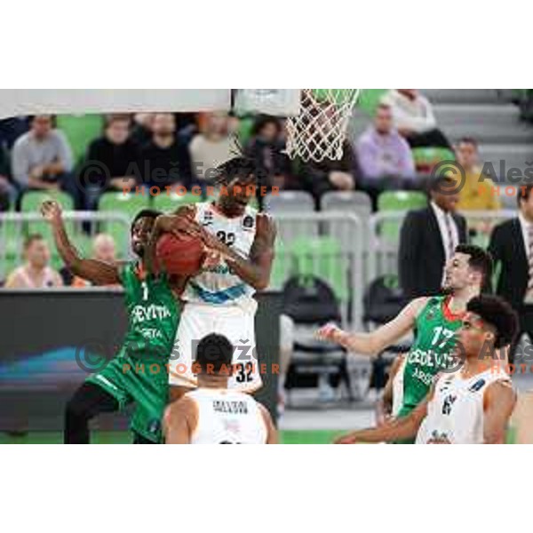 in action during 7days EuroCup 2022-2023 regular season match between Cedevita Olimpija (SLO) and Ratiopharm Ulm (GER) in Stozice Arena, Ljubljana, Slovenia on December 6, 2022