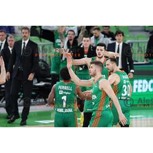 in action during 7days EuroCup 2022-2023 regular season match between Cedevita Olimpija (SLO) and Ratiopharm Ulm (GER) in Stozice Arena, Ljubljana, Slovenia on December 6, 2022