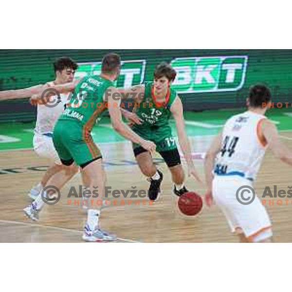 in action during 7days EuroCup 2022-2023 regular season match between Cedevita Olimpija (SLO) and Ratiopharm Ulm (GER) in Stozice Arena, Ljubljana, Slovenia on December 6, 2022