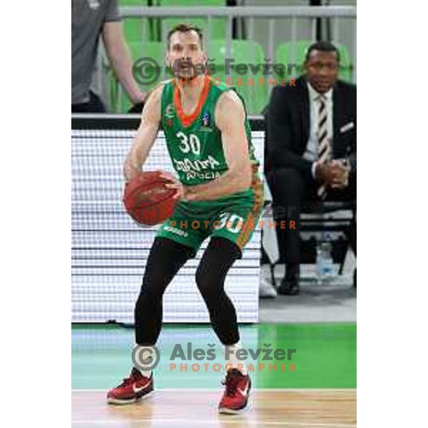 in action during 7days EuroCup 2022-2023 regular season match between Cedevita Olimpija (SLO) and Ratiopharm Ulm (GER) in Stozice Arena, Ljubljana, Slovenia on December 6, 2022