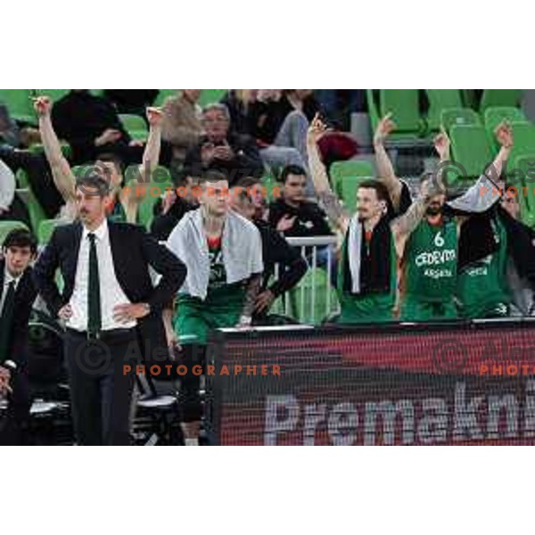 in action during 7days EuroCup 2022-2023 regular season match between Cedevita Olimpija (SLO) and Ratiopharm Ulm (GER) in Stozice Arena, Ljubljana, Slovenia on December 6, 2022