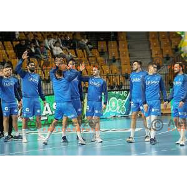 in action during EHF Champions League handball match between Celje Pivovarna Lasko and Elverum handball in Zlatorog Arena, Celje, Slovenia on December 7, 2022