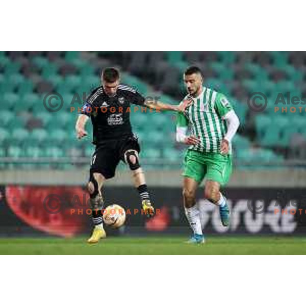 during Prva Liga Telemach 2022-2023 football match between Olimpija and Mura in SRC Stozice, Ljubljana, Slovenia on December 8, 2022