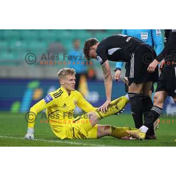 Klemen Mihelak during Prva Liga Telemach 2022-2023 football match between Olimpija and Mura in SRC Stozice, Ljubljana, Slovenia on December 8, 2022
