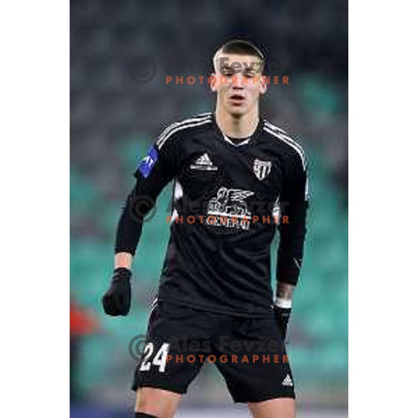 Tio Cipot in action during Prva Liga Telemach 2022-2023 football match between Olimpija and Mura in SRC Stozice, Ljubljana, Slovenia on December 8, 2022