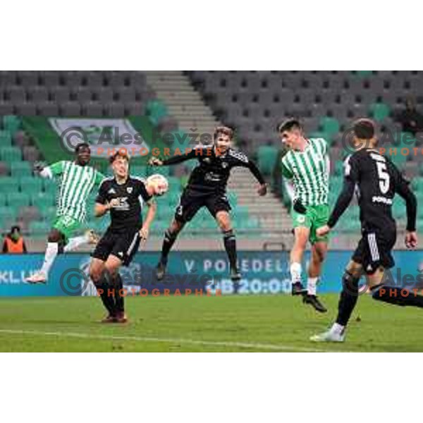 Svit Seslar in action during Prva Liga Telemach 2022-2023 football match between Olimpija and Mura in SRC Stozice, Ljubljana, Slovenia on December 8, 2022