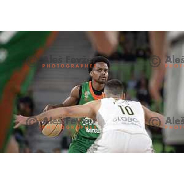 Yogi Ferrell in action during ABA league 2022-2033 regular season match between Cedevita Olimpija and Partizan Mozzart Bet in Ljubljana, Slovenia on December 11, 2022