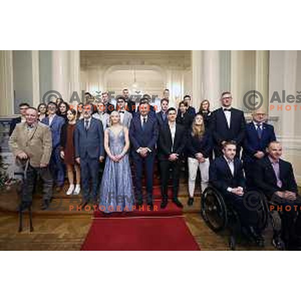 At reception for best Slovenian Sportsman held by President of Slovenia in Ljubljana on December 13, 2022