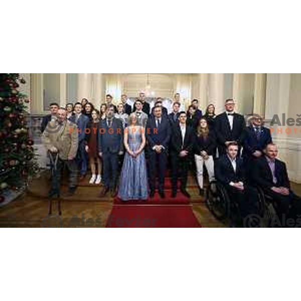 At reception for best Slovenian Sportsman held by President of Slovenia in Ljubljana on December 13, 2022