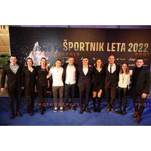 at reception for best Slovenian Sportsman 2022 in Cankarjev dom, Ljubljana, Slovenia on December 13, 2022