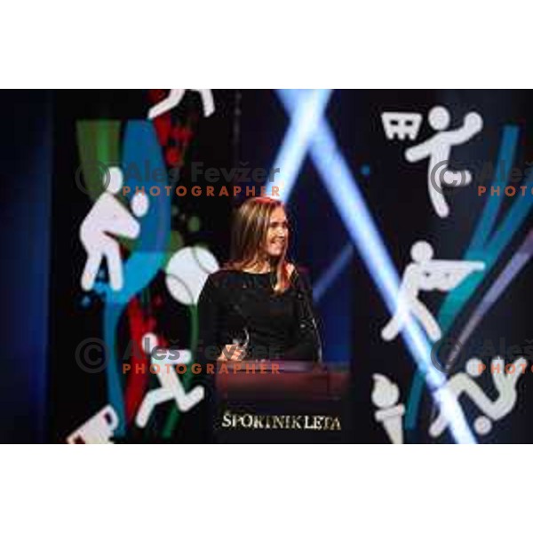 Pia Babnik at Slovenian Sports Press Gala night with awards for Best Slovenian Sportsman 2022 in Cankarjev dom, Ljubljana, Slovenia on December 13, 2022
