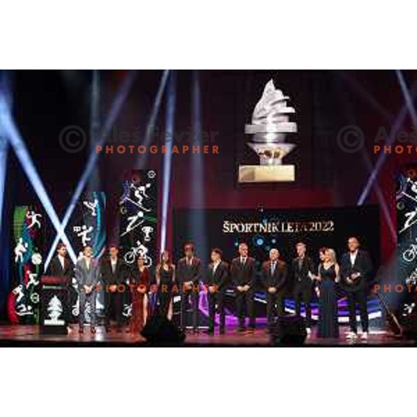 Slovenian Sports Press Gala night with awards for Best Slovenian Sportsman 2022 in Cankarjev dom, Ljubljana, Slovenia on December 13, 2022