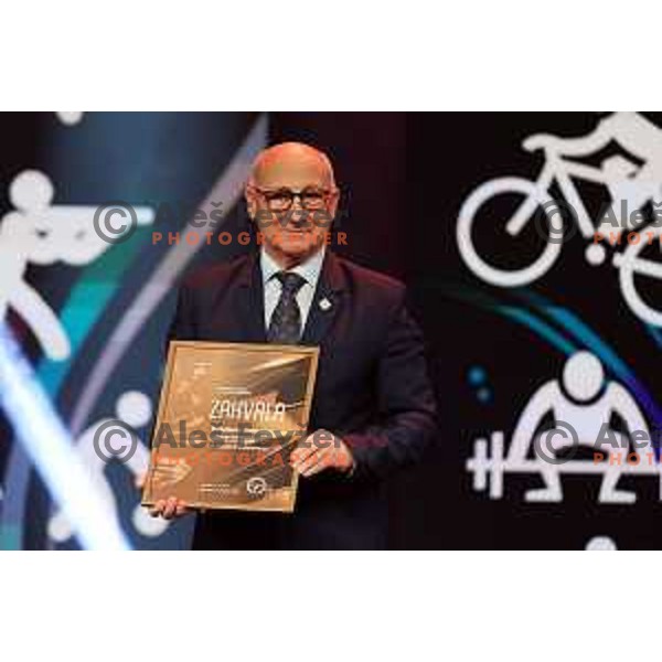 Slovenian Sports Press Gala night with awards for Best Slovenian Sportsman 2022 in Cankarjev dom, Ljubljana, Slovenia on December 13, 2022