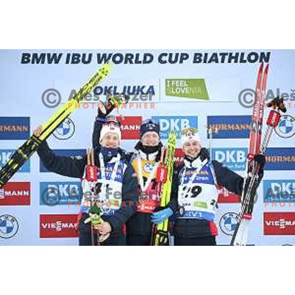Johannes Thingnes Boe (NOR), winner of Men\'s Sprint 10 km at IBU Biathlon World Cup, Pokljuka, Slovenia on January 6, 2023