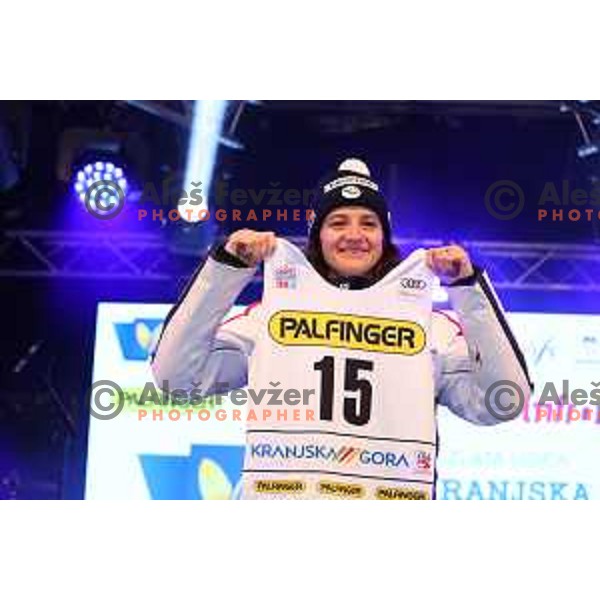 of AUDI FIS Ski World Cup Giant Slalom for 59.Golden Fox Zlata Lisica in Kranjska Gora, Slovenia on January 7, 2023