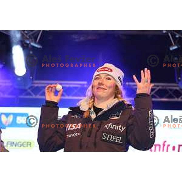 of AUDI FIS Ski World Cup Giant Slalom for 59.Golden Fox Zlata Lisica in Kranjska Gora, Slovenia on January 7, 2023