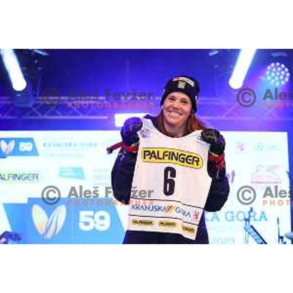 of AUDI FIS Ski World Cup Giant Slalom for 59.Golden Fox Zlata Lisica in Kranjska Gora, Slovenia on January 7, 2023