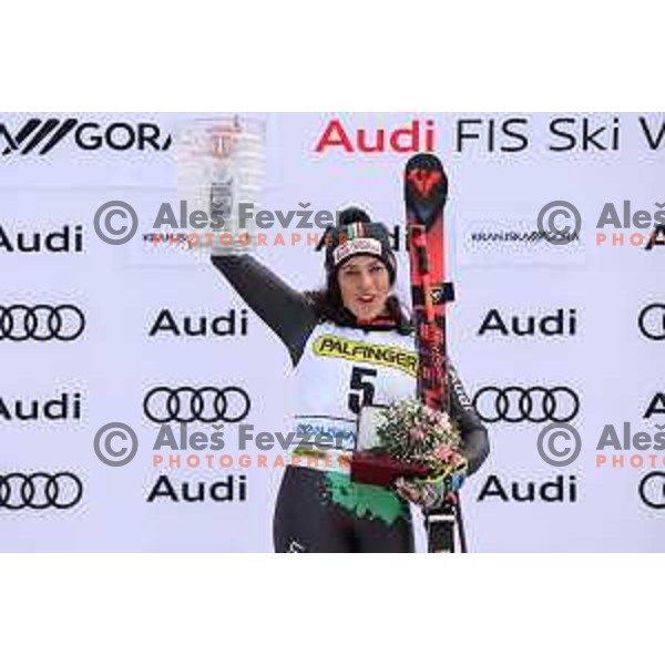 Federica Brignone (ITA) at AUDI FIS Ski World Cup Giant Slalom for 59.Golden Fox Zlata Lisica in Kranjska Gora, Slovenia on January 8, 2023
