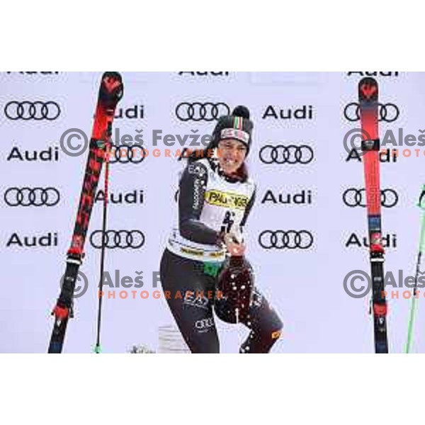 Federica Brignone (ITA) at AUDI FIS Ski World Cup Giant Slalom for 59.Golden Fox Zlata Lisica in Kranjska Gora, Slovenia on January 8, 2023