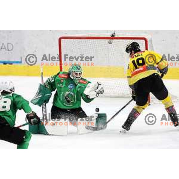 Zan Us of SZ Olimpija during IceHL ice-hockey match between SZ Olimpija (SLO) and Vienna Capitals (AUT) in Tivoli Hall, Ljubljana, Slovenia on January 8, 2023
