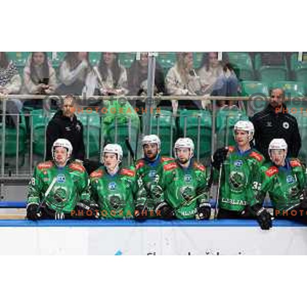 during first match of the Final of Slovenian Championship ice-hockey match between SZ Olimpija and SIJ Acroni Jesenice in Tivoli Hall, Ljubljana, Slovenia on January 10, 2023 