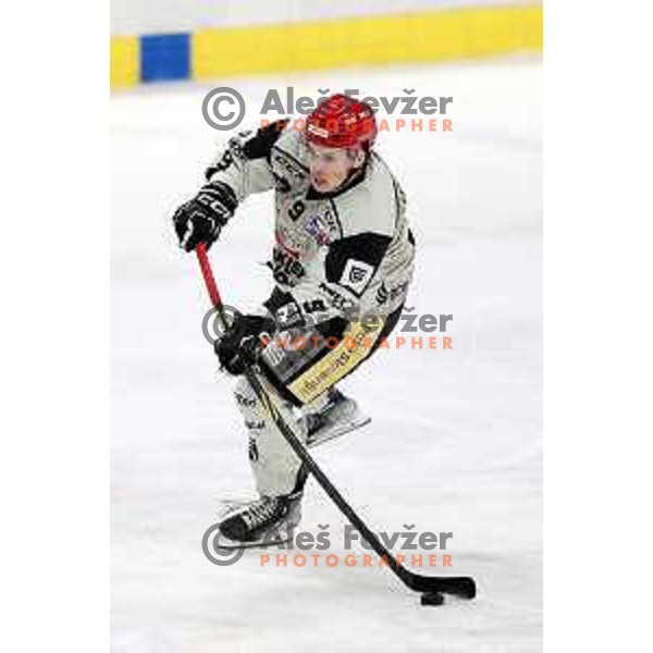 during first match of the Final of Slovenian Championship ice-hockey match between SZ Olimpija and SIJ Acroni Jesenice in Tivoli Hall, Ljubljana, Slovenia on January 10, 2023
