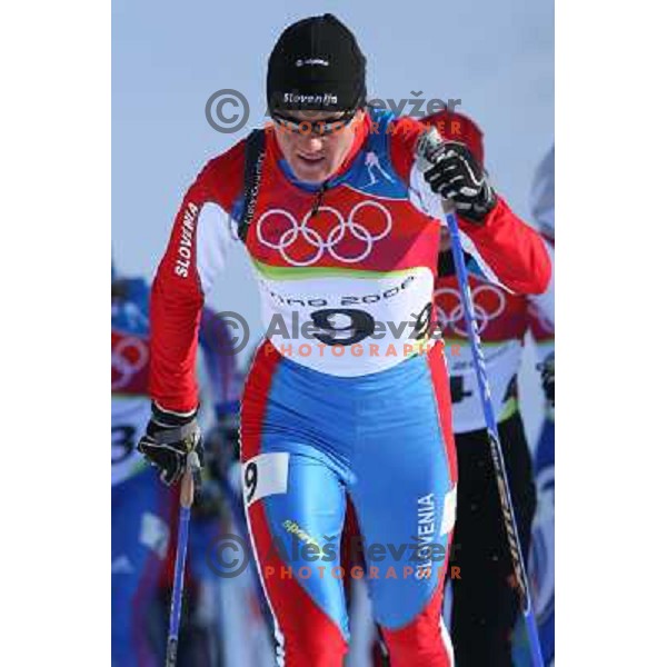  Petra Majdic of Slovenia competes at Cross-country Women\'s 15km Pursuit (7.5km+7.5km) during Torino 2006 Winter Olympic Games in Pragelato Plan, Italy on February 12, 2006